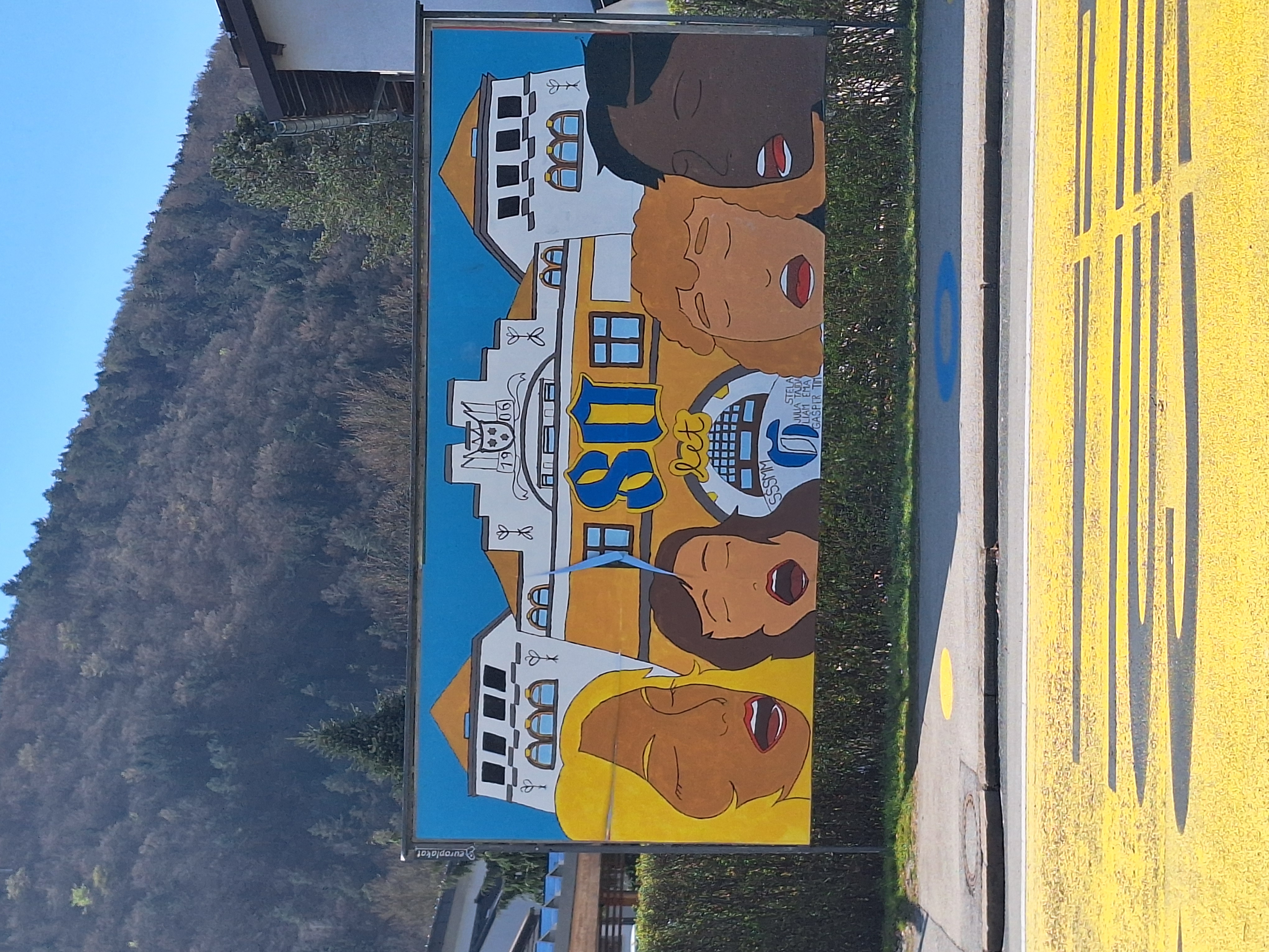 School Mural — colorful public art